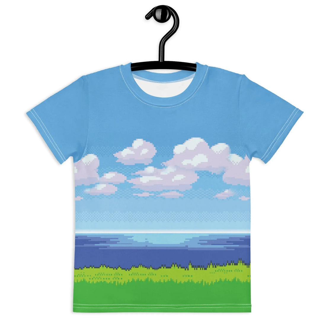 8-Bit Ocean Kid's Tee - Shirtwascash