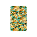 Banana Pattern Sherpa Blankets - The high-contrast pairing of the iconic, pop-art style goldenrod yellow banana (#FDD835) against the calming, almost unexpected seafoam teal background (#4DB6AC), creating a signature color clash that feels both vintage and contemporary.