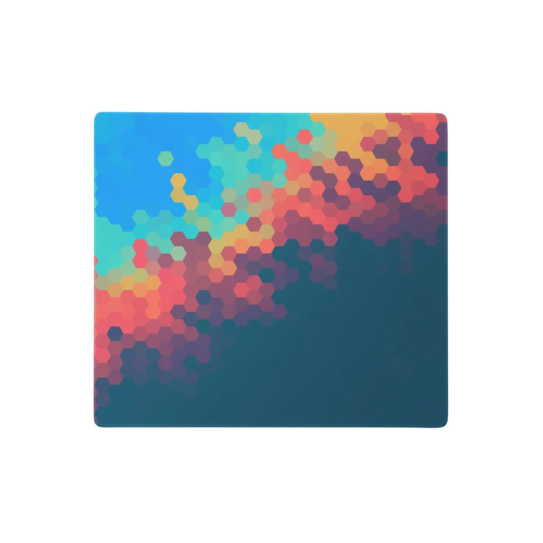 A vibrant geometric landscape features a dense tessellation of hexagonal cells that create a dynamic "honeycomb" aesthetic. Contact us with accessibility feedback, we'd love to help!
