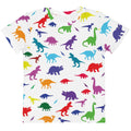 Dino Print Kid's Tee in Vivid Prehistoric Spectrum. CPSIA Compliant, OEKO-TEX® 100, REACH Compliant.