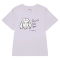 Don't Do Bad Women's Tee in Optic Sketchbook White. GOTS Certified, OCS Certified, Eco-Certified Inks.