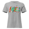 Hardcore 80s Women's Tee - The electric tangerine (#FF8E3C) lightning bolt 