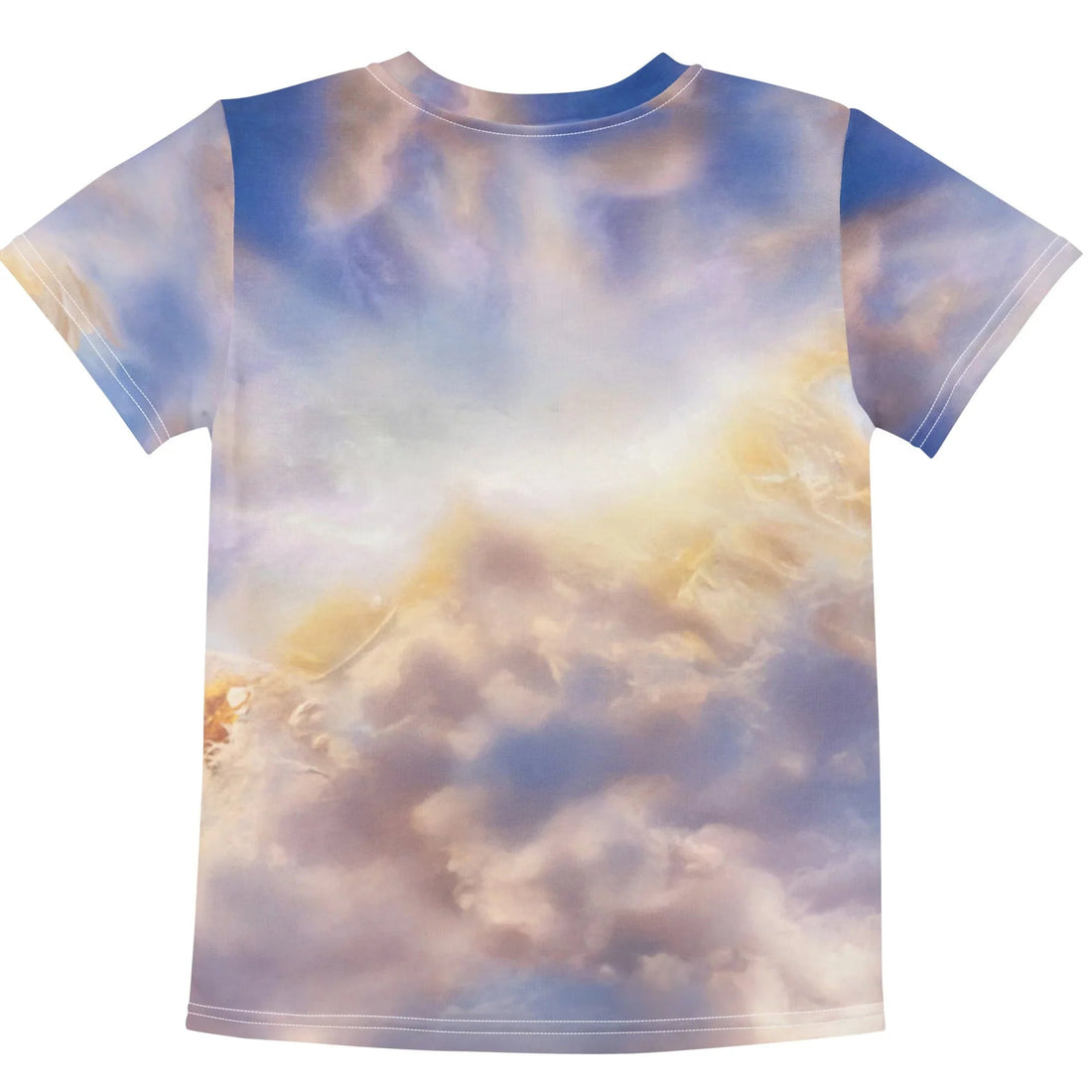 Set against celestial azure and fluffy clouds, a hyper-muscular 1980s grappling icon (clad in star-accented red trunks and marigold boots) executes a flying elbow drop from the heavens. Contact us with accessibility feedback, we'd love to help!