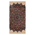 A mesmerizing, oversized mandala anchors a textured background resembling weathered antique beige parchment. Contact us with accessibility feedback, we'd love to help!