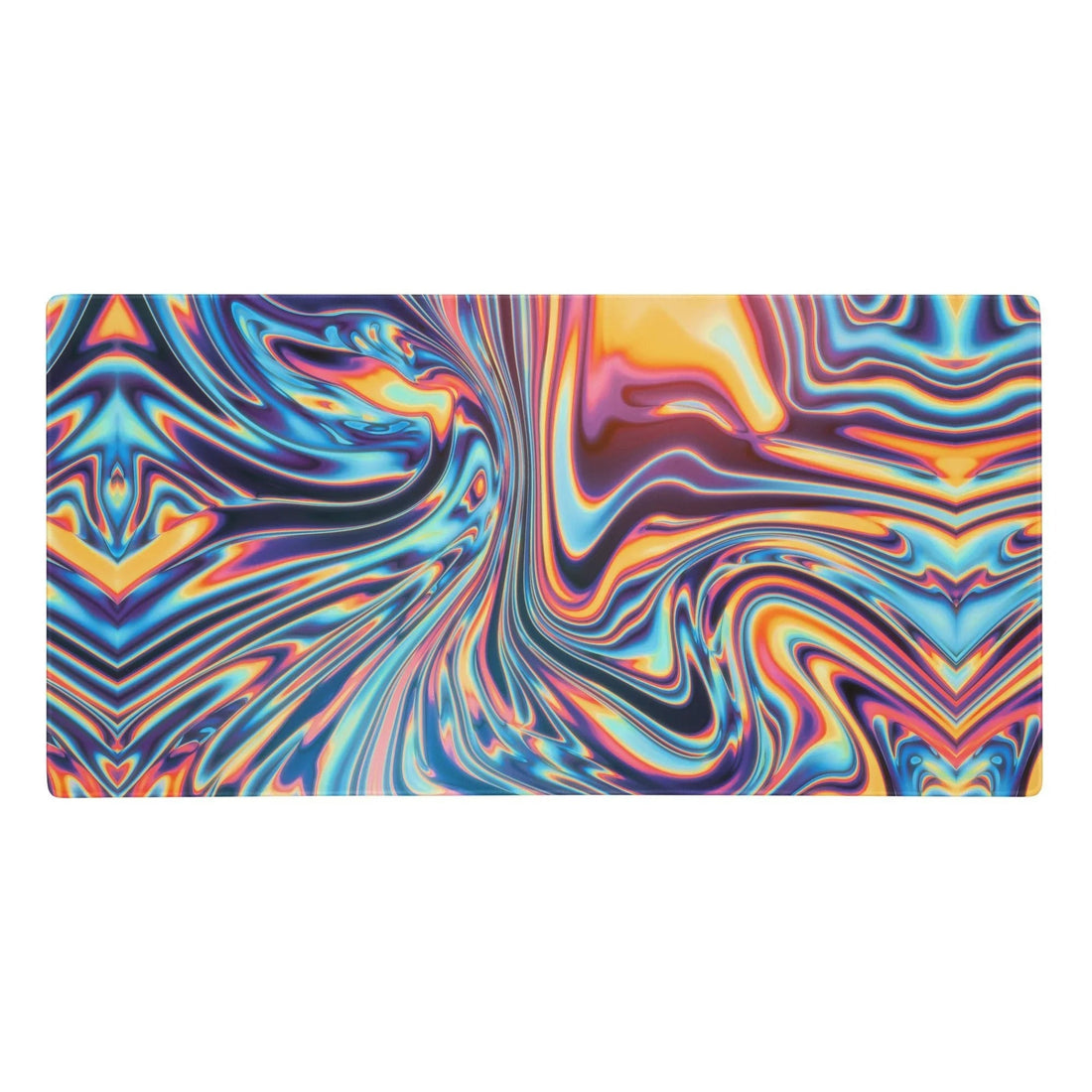 Simulating the intense iridescence of an oil slick, this hypnotic design features a liquid-metal aesthetic with a visually glossy chrome finish. Contact us with accessibility feedback, we'd love to help!