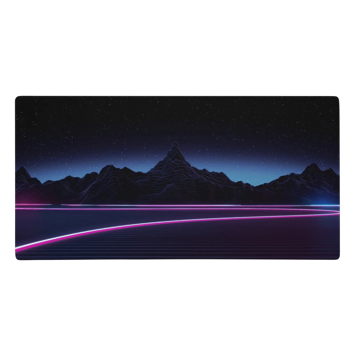 This retro-futuristic landscape embodies the high-contrast aesthetic of 1980s synthwave culture (a total digital outrun vibe). Contact us with accessibility feedback, we'd love to help!