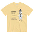 This is Ralph T-Shirt in Stark Existential Canvas. OEKO-TEX® 100, WRAP Certified, US Cotton Trust Protocol.