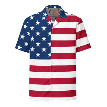 USA Flag Hawaiian Shirt - Shirtwascash